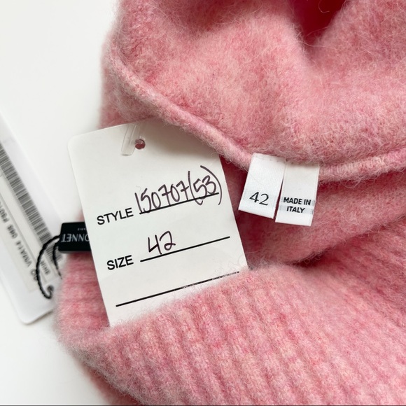 Vionnet Paris Style 150707 Alpaca Wool Pencil Skirt Rhodonite Pink Size 42 (6) - Picture 10 of 13